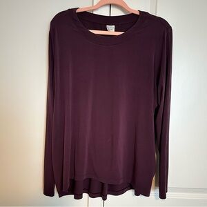 Athleta Deep Purple Long Sleeve Top